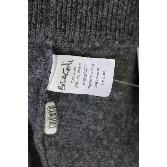 27 Miles Womens Button Down Cardigan Sweater Gray Wool Size Extra Small - Picture 4 of 6